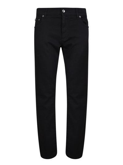 Dolce & Gabbana Slim Denim Jeans In Black  