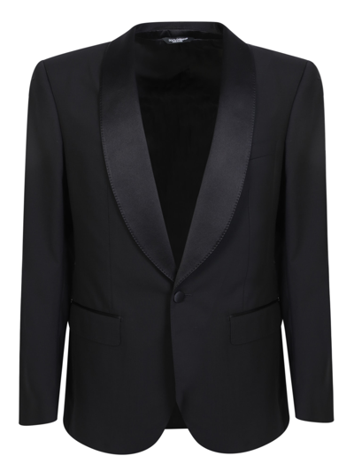 Dolce & Gabbana Sicilia Wool Tuxedo In Black