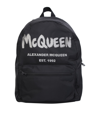 ALEXANDER MCQUEEN GRAFFITI METROPOLITAN BLACK BACKPACK