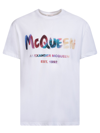 Alexander Mcqueen Logo-print Cotton T-shirt In White