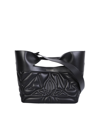 Alexander Mcqueen Mcqueen The Bow Bag In Quilted Leather In Black