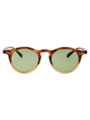 Oliver Peoples Op-13 Round-frame Sunglasses In 175452 Dark Amber Gradient