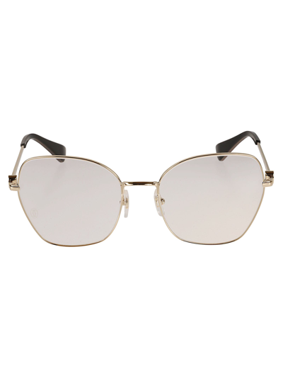 Cartier Rectangular Curved Frame In Gold