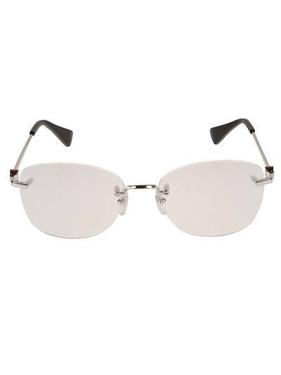 Cartier Rimless Sunglasses In Silver
