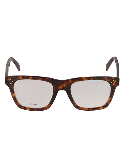 Celine Flame Effect Square Lens Glasses In N/a