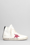 GOLDEN GOOSE FRANCY SNEAKERS IN WHITE LEATHER