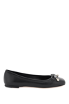 Jimmy Choo Leather Ballerinas In Black (black)