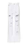 Dolce & Gabbana White Denim Boyfriend Jeans With Rips In White