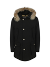 Woolrich Arctic Detachable Fur Parka Clothing In Black