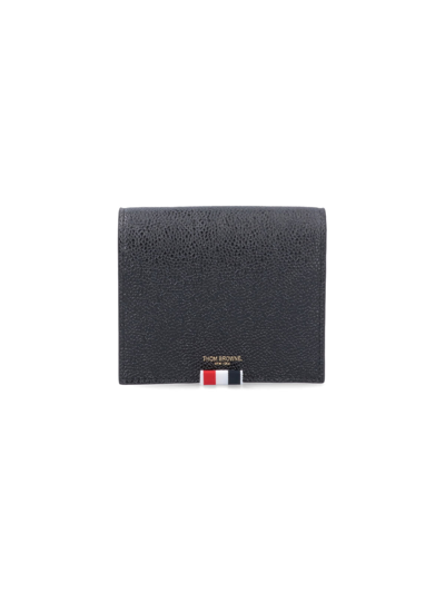 Thom Browne Crossbody Wallet In Black  