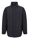 Burberry Ekd-embroidered High-neck Jacket In Black