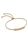 Monica Vinader Linear Mini Friendship Chain Bracelet In 18ct Gold Vermeil/ Ster Silver