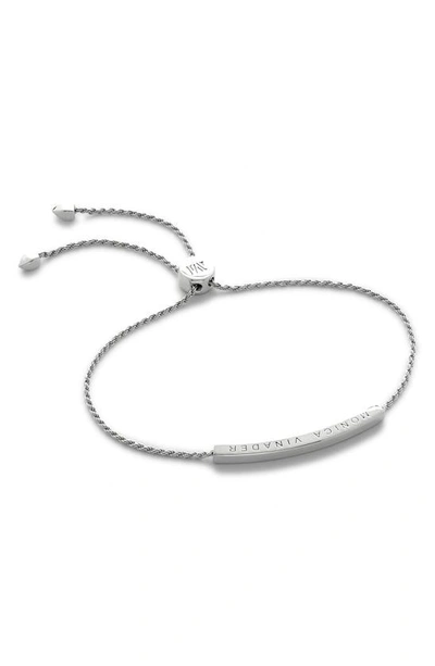 Monica Vinader Linear Mini Friendship Chain Bracelet In Sterling Silver