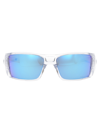 Oakley Heliostat Rectangle-frame Sunglasses In 923107 Clear