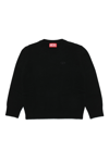 DIESEL KOLBY KNITWEAR DIESEL CASHMERE BLEND SWEATER WITH EMBROIDERED LOGO