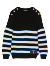 BALMAIN STRIPED SWEATER