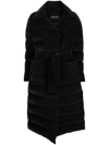 Fabiana Filippi Padded Single-breasted Coat In Black