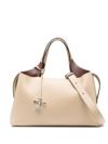 TOD'S MEDIUM BOSTON LEATHER TOTE BAG