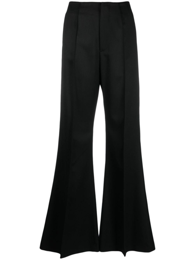Fabiana Filippi High-waist Flared Trousers In Black