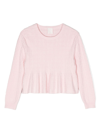 Givenchy Logo-jacquard Gathered T-shirt In Pink