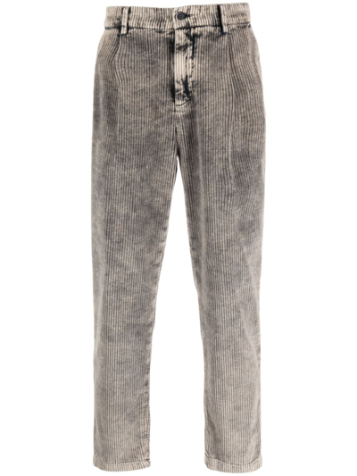 Barena Venezia Faded Corduroy Straight-leg Trousers In Grey