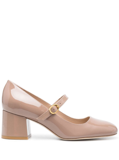 Stuart Weitzman Mj 65mm Leather Pumps In Pink