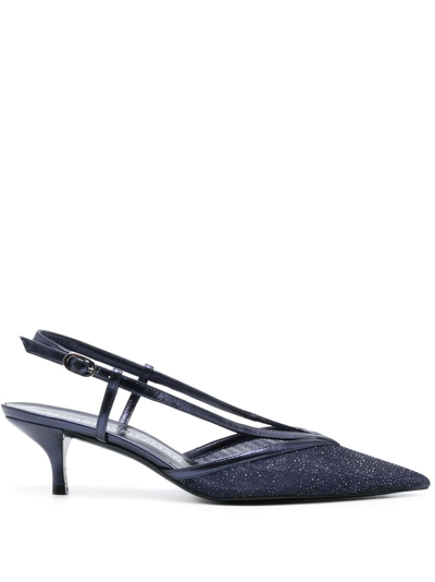 Stuart Weitzman Noche Slingback 65mm Pumps In Blue