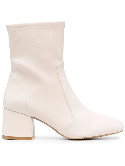 Stuart Weitzman Sleek Sock 60mm Ankle Boots In Neutrals