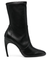 STUART WEITZMAN LUXECURVE 120MM LEATHER ANKLE BOOTS