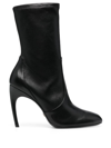 Stuart Weitzman Luxecurve 100 Stretch Bootie In Black
