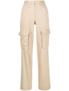 Frame Linen-blend Cargo Pants In Neutrals