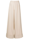 Neriage Lirio Wide-leg Trousers In Neutrals