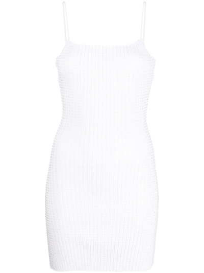 Alexander Wang Crystal-embellished Minidress In White