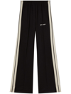 Palm Angels Classic Loose Track Pants Black Off Whit In Black