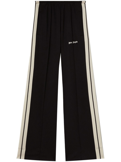 Palm Angels Classic Loose Track Trousers Black Off Whit In Black Off White