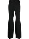 JIL SANDER WOOL-COTTON WIDE-LEG TROUSERS