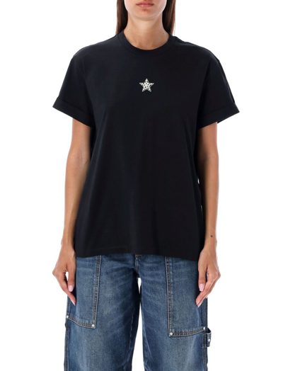 STELLA MCCARTNEY STELLA MCCARTNEY STAR EMBELLISHED CREWNECK T