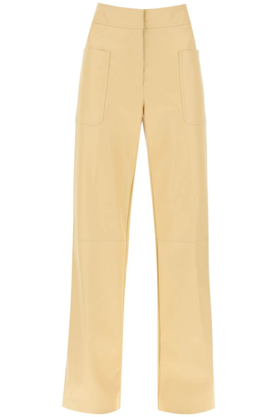 Stella Mccartney Alter Mat Wide-leg Trousers In Yellow