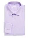 BRIONI Micro-Check Cotton Dress Shirt,0400094922898