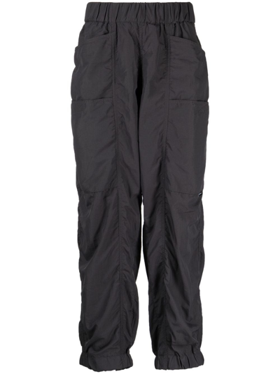 Five Cm Elasticated Straight-leg Trousers In Grey