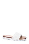 Dirty Laundry Enjoy It Woven Slide Sandal In White