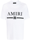 AMIRI WHITE M.A. BAR LOGO PRINT T-SHIRT,PXMJL00120326015