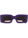 Jacquemus Les Lunettes Tupi Sunglasses In Violet