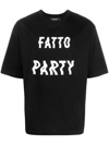 Dsquared2 Text-print Cotton T-shirt In Black