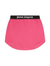 PALM ANGELS LOGO-PRINT COTTON SKIRT