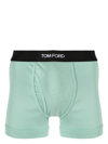 Tom Ford Stretch-cotton Boxer Briefs In Green