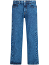 MARNI MARBLE-DYED STRAIGHT-LEG JEANS