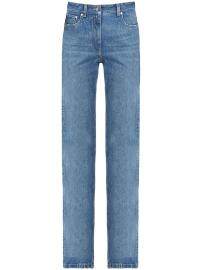 Ferragamo Woman Five Pocket Jeans In Denim