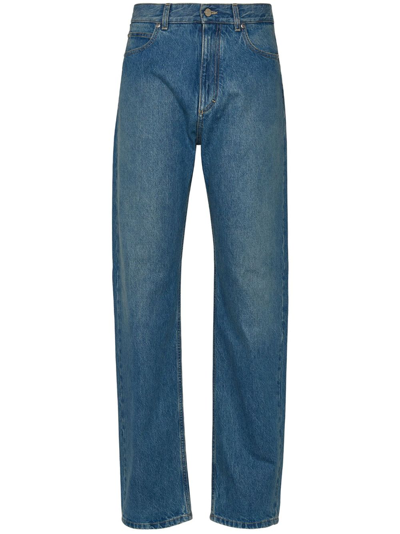 FERRAGAMO MID-RISE STRAIGHT-LEG JEANS