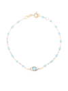 Gigi Clozeau 18kt Yellow Gold Gigi Eye Beaded Bracelet In Gold